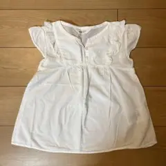 H&M　白フリルブラウス
