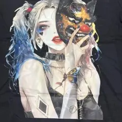 新品 ハーレイクイン Tシャツ ブラック