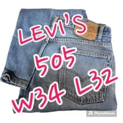 HB728【2003】Levi’ｓ 505 Ｗ34 Ｌ32 ドミニカ製 デニム