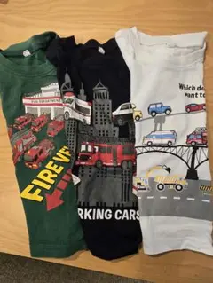 働く車Tシャツ１００cm3枚
