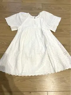 ZARA パンチングレース ワンピース 6y
