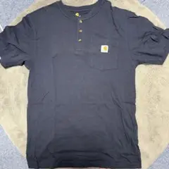 Carhartt ネイビー ヘンリーTシャツ Sサイズ