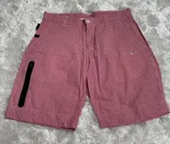 Nike 赤白チェック ショートパンツ M