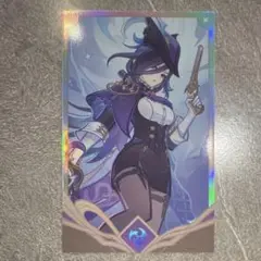 原神　カフェ　韓国　七聖召喚　カード　クロリンデ