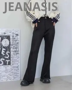 【美品】JEANASIS ヌバックライクフレアパンツ