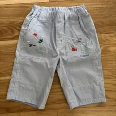 グレードスコープ　海のいきもの刺しゅう5分丈パンツ