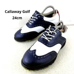 【良品】Callaway ゴルフシューズ　トリコロールカラー 24cm