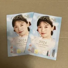 志田彩良　２枚　ミニサイズのセザンヌパンフレット