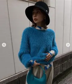 AMERI♡ 2WAY シャギーニット