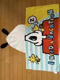 スヌーピー フード付きタオル