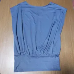 Japanese Yoga グレー Vネック ノースリーブ