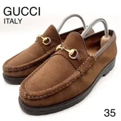 GUCCI グッチ ホースビット ビット モカシン ローファー ブラウン 35