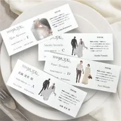 エスコートカード　お写真お入れいたします◎ 結婚式　シンプル　ウェディング