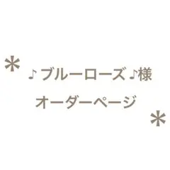 ＊♪ブルーローズ♪様　ご確認用ページ＊