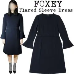 ★美品★定価約13万★FOXEY★フォクシー★フレアスリーブ ワンピース★38★