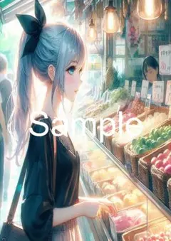 A4サイズアートポスター 1点もの 美女ポスター最高品質 D-S-39