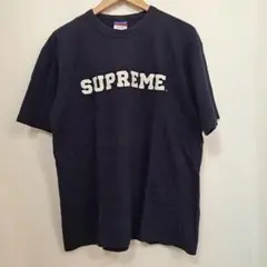 90s Supreme×チャンピオン ネイビー Tシャツ Lサイズ　シュプリーム