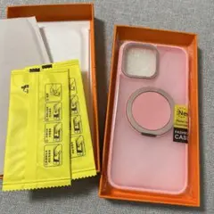 新品✨️ iPhone14 ProMax フィルム２枚付きケース ピンク