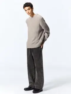 GU バギージーンズ　30インチ　dark gray