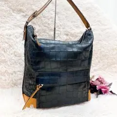 【激レア】 COACH ブリーカー ハンド バッグ クロコダイル 本革 レザー
