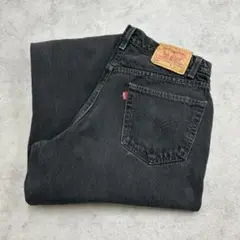 00s　メキシコ製　リーバイス550　ブラックジーンズ　古着　デニム　W32