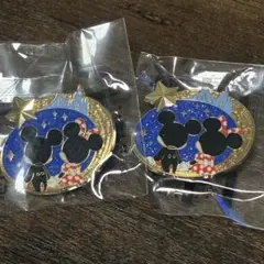 【新品未使用】ジャングルカーニバル　ミッキー　ミニースターライトピンバッジ　2個