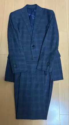 THE SUIT COMPANY ネイビーグレンプレイドチェック柄スーツ
