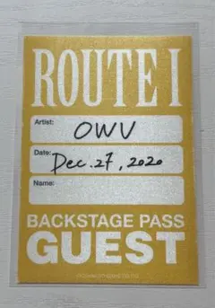 owv root1 バックステージパス　浦野秀太