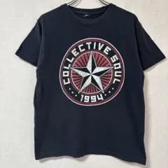 388 ブラック 1994 アメリカ古着 Tシャツ STAR 星 黒 プリントT