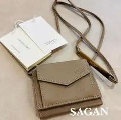 SAGAN Vienna ミニウォレット ベージュ 新品