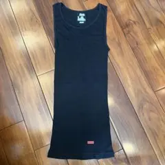Supreme Hanesブラック タンクトップ M