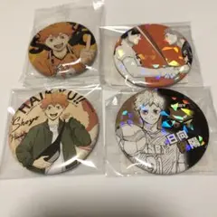 ハイキュー　日向　缶バッジ4個セット
