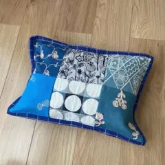 青系よこながクッションカバー　ミナペルホネン　ハンドメイド