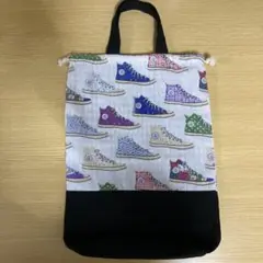 ハンドメイド　スニーカー柄　巾着