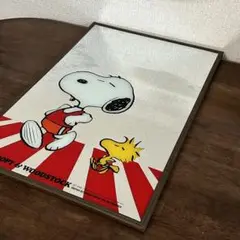 K◇SNOOPY　PEANUT　スヌーピー　ピーナッツ　レトロ　壁掛け鏡　ミラー K◇SNOOPY PEANUT スヌーピー ピーナッツ レトロ 壁掛け鏡