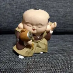 可愛い 福助 貯金箱 人形 縁起物 郷土玩具 民藝 陶器 置物 こけし 駄玩具