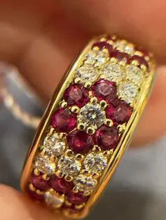 TASAKI タサキ リング 18k ルビー ダイヤモンド 無料サイズ直し