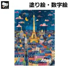 E842　大人の塗り絵　ペイントバイナンバー　数字塗り絵　油絵