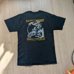 プリントTシャツ ポケT 黒 Mサイズ