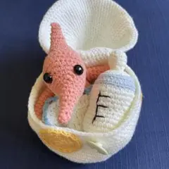 恐竜　プテラノドン　あみぐるみ　お世話セット