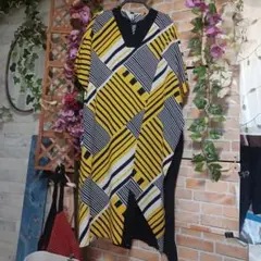 美品★Cヤード★シーヤード ビッグシルエット ワンピース ストレッチ