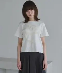 haek【tulle frill T-shirt/チュールフリルTシャツ】　白