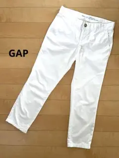 【GAP】レディースホワイトパンツクロップド丈