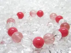 〇【インカローズ×水晶】ブレスレット パワーストーン