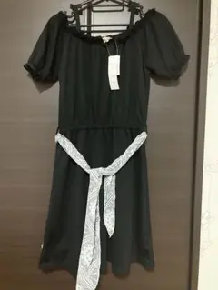 黒いオフショルダー ワンピース 160cm