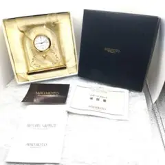 ✨訳あり電池交換済み✨MIKIMOTO　ミキモト　インテリア置き時計