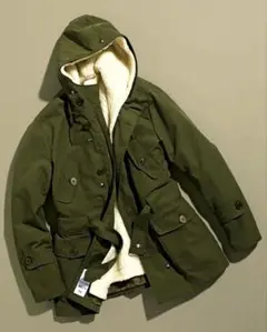 エキップセッタンタ　ボア　ブルゾン　カーキ　46 エキップセッタンタ ボア ブルゾン カーキ 46