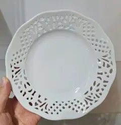 LA PORCELLANA BIANCA　レース　皿　中皿　未使用品　レア