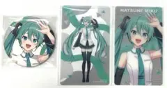 プロセカ　初音ミク　クリアカード　グリッター缶バッチ　万博