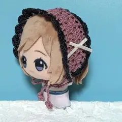 〈ブラック×モーヴトープ〉ぬい服　ヘッドドレス　にじぬい　ちびぐるみ